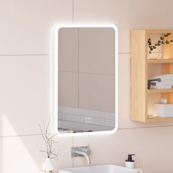 Duschland ORION 600 LED okostükör 600 x 800 mm három fénytónusú világítással