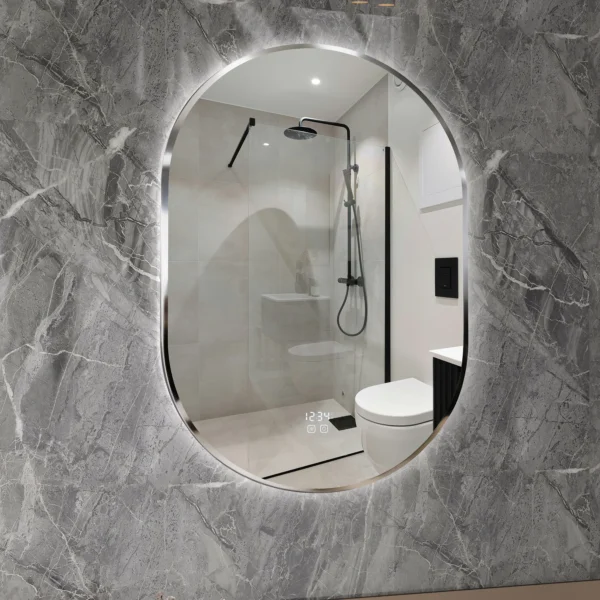 Duschland PAVO KROM króm keretes LED okostükör 600 x 800 mm